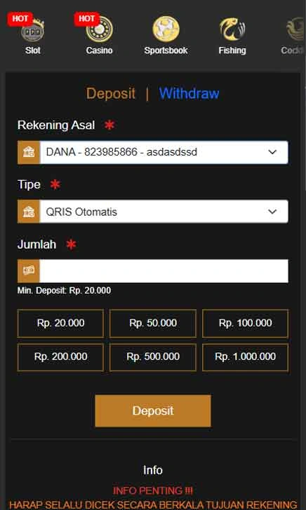 cara deposit Tt343 Slot Wow App